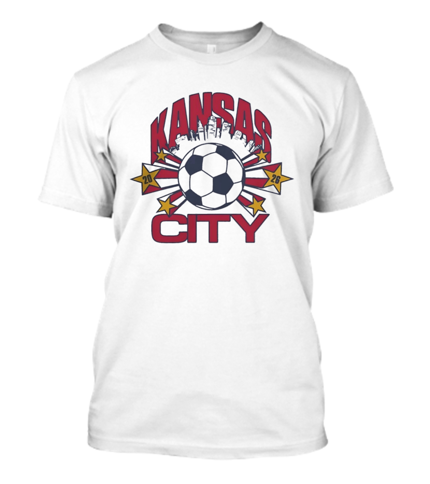Kansas City 2026 Soccer Skyline Tournament T-Shirt