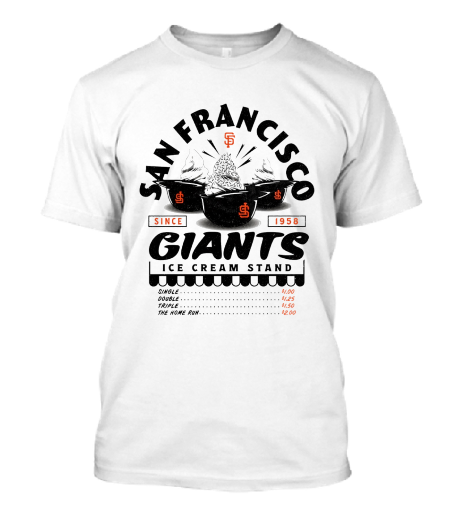 San Francisco Giants Ice Cream Stand Since 1958 T-Shirt