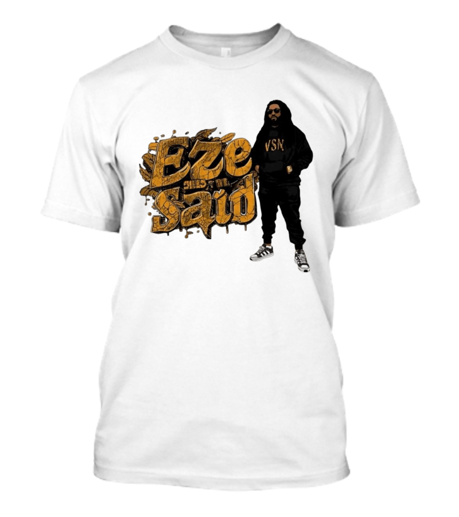 Eze Said Hip Hop Graffiti Style With VSN And Sneakers T-Shirt