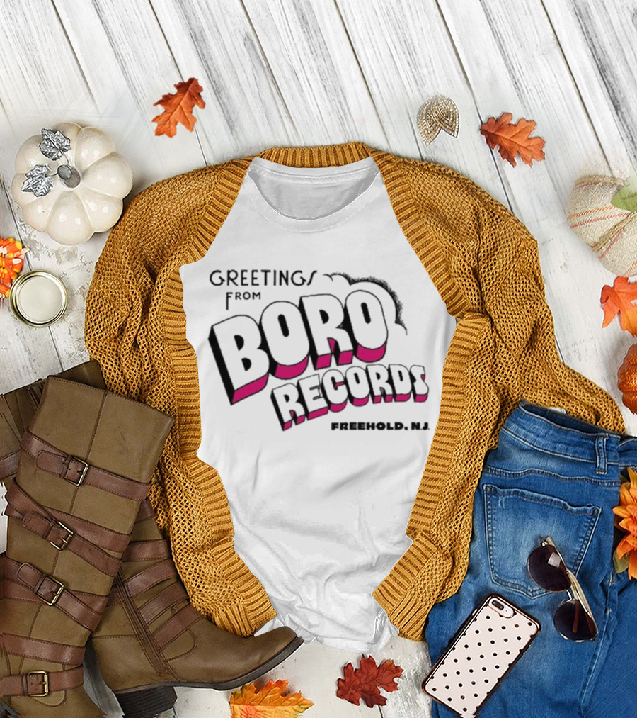 Greetings From Boro Records Freehold NJ T-Shirt