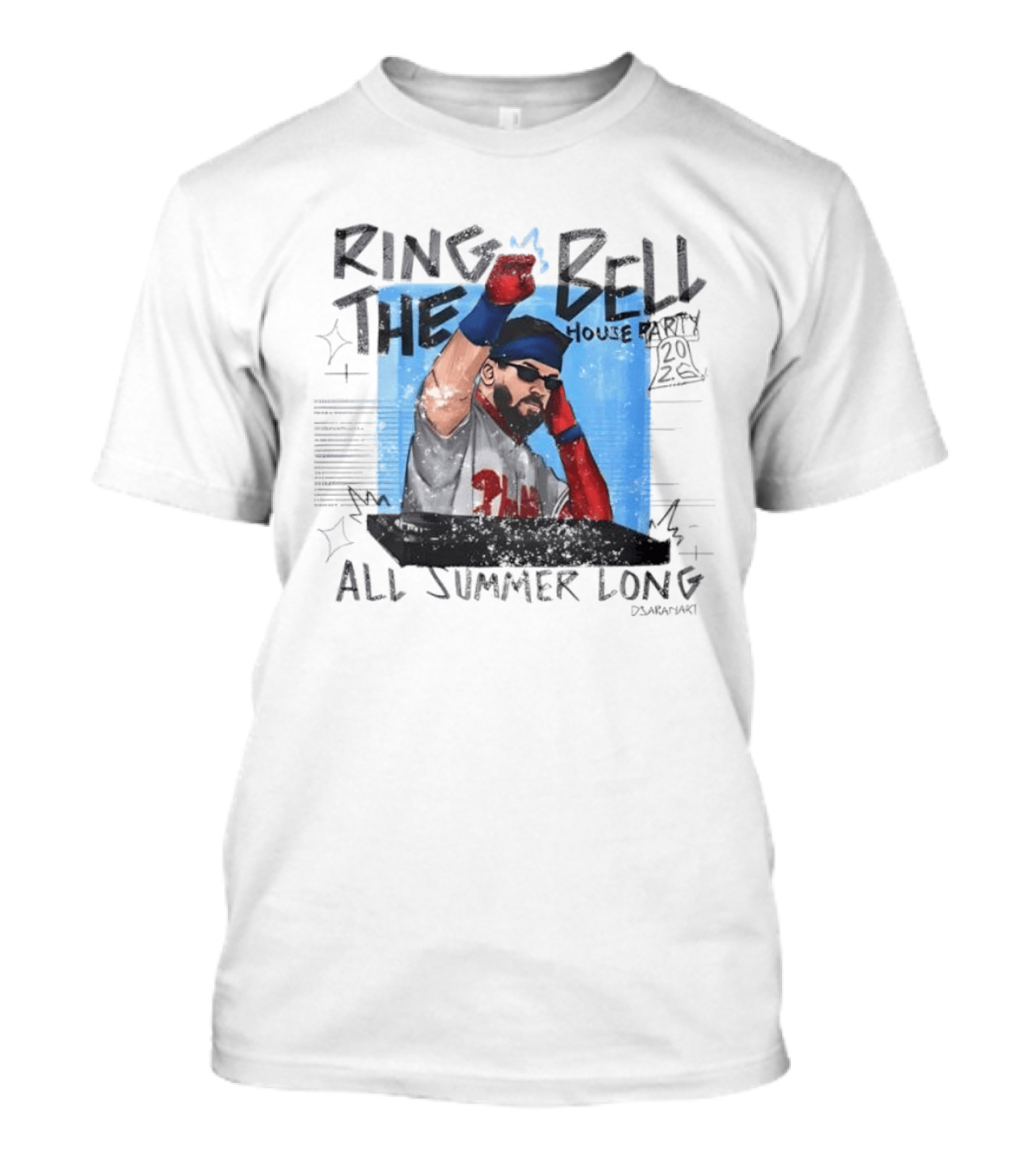 Ring The Bell Phillies House All Summer Long Phillies Baseball 2023 Dararara T-Shirt