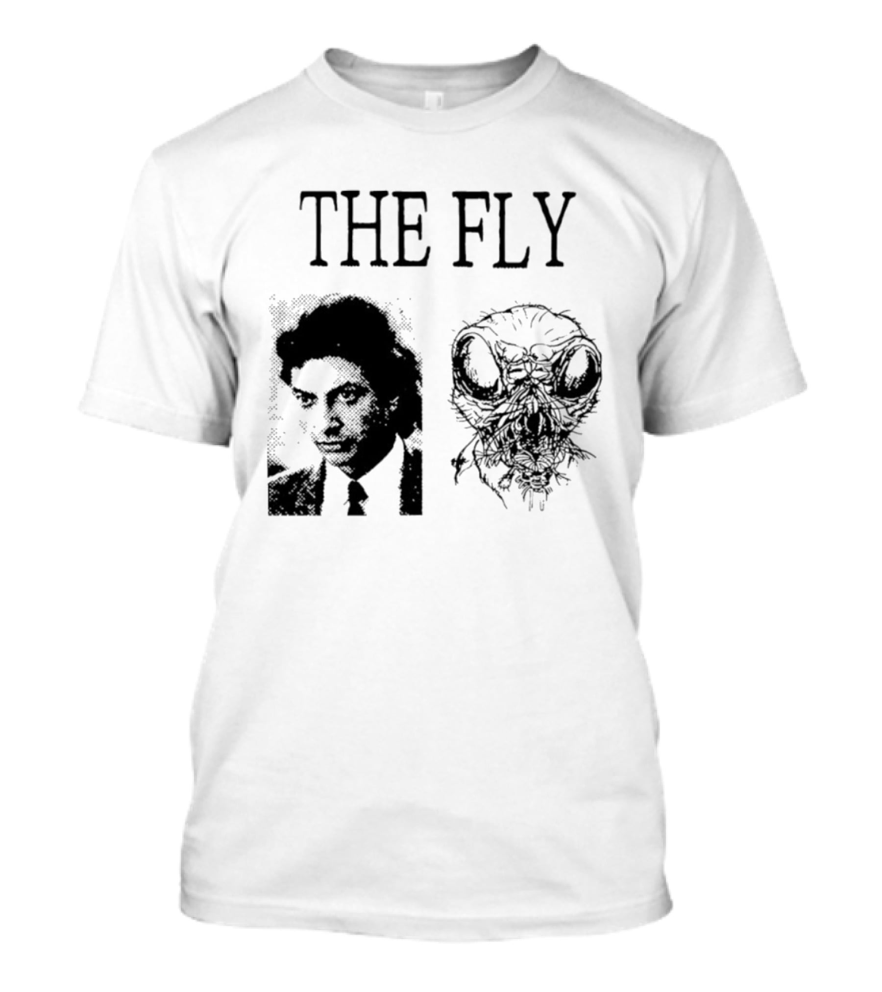 The Fly Jeff Goldblum 1986 Horror Movie Iconic Transformation T-Shirt