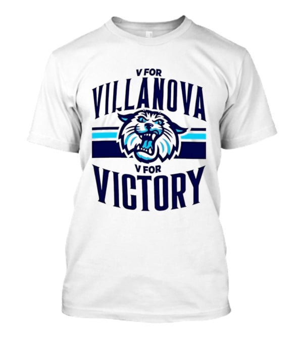 V For Villanova V For Victory Wildcats T-Shirt