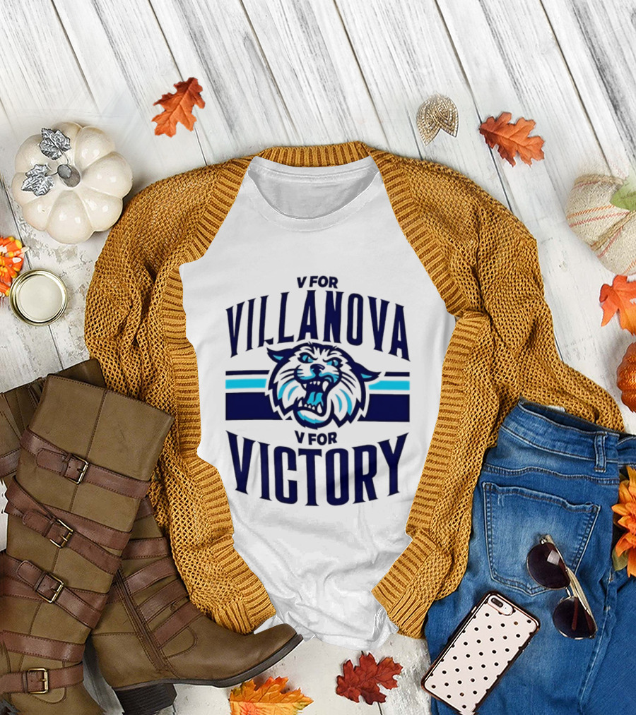 V for Villanova V for Victory Wildcats T-Shirt