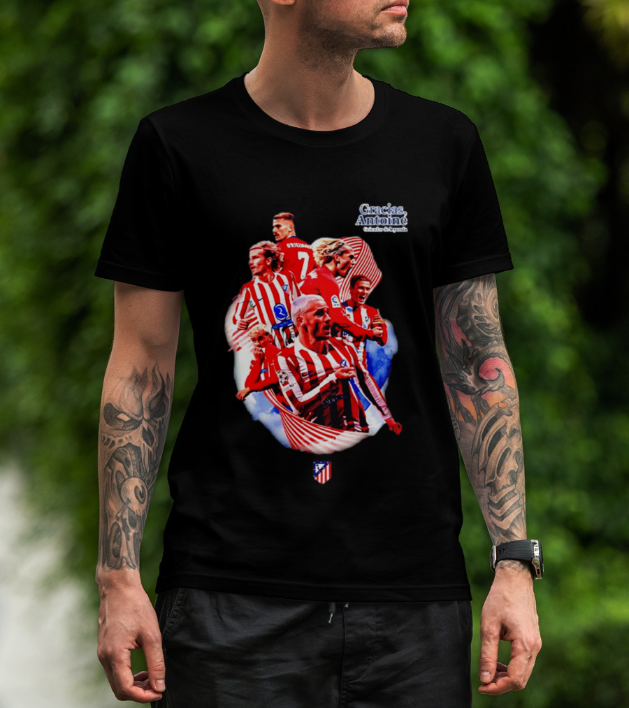 Atlético De Madrid Antoine Griezmann Number 7 2026 T-Shirt