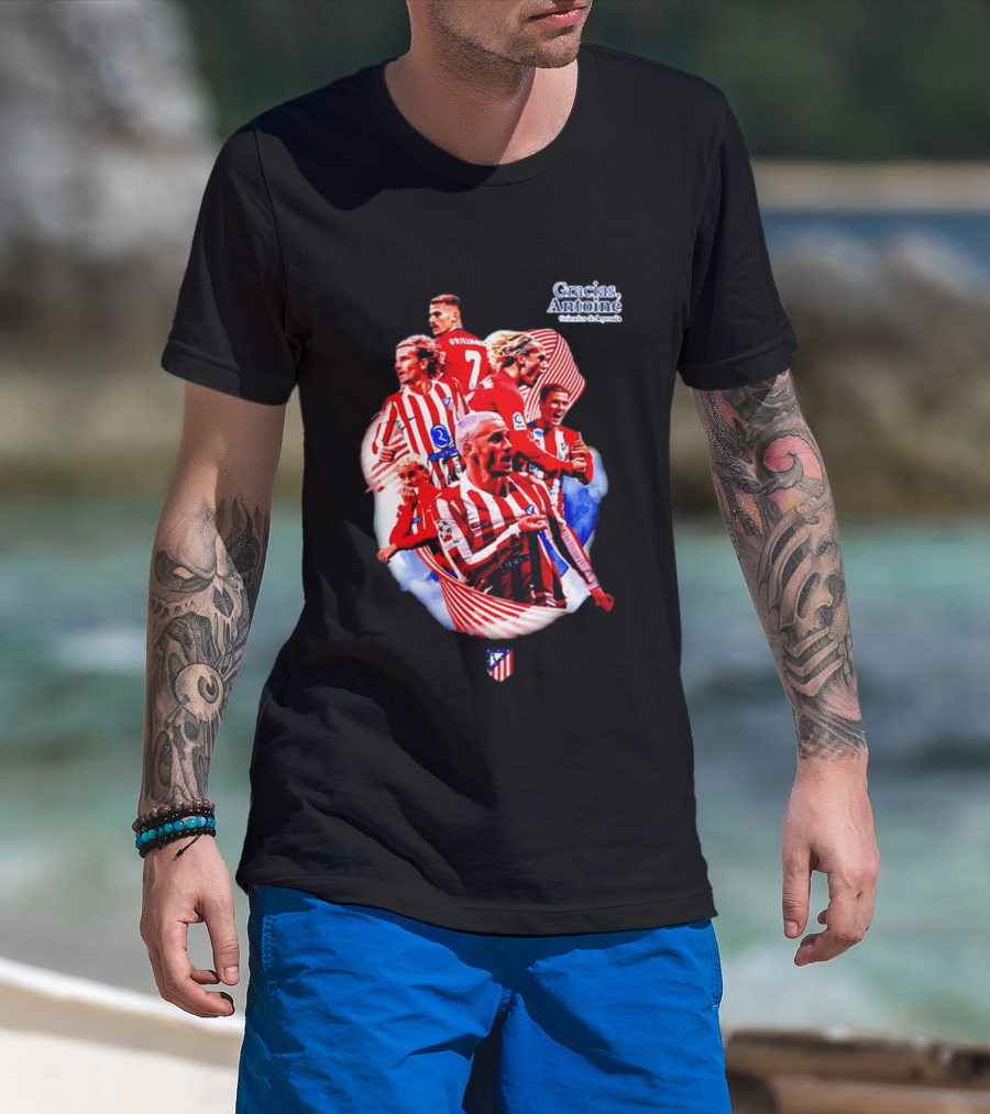 Atlético De Madrid Antoine Griezmann Number 7 2026 T-Shirt