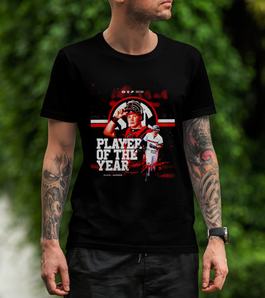 Daniel Jackson Georgia Bulldogs Player Of The Year Athletic Performance Excellence T-Shirt