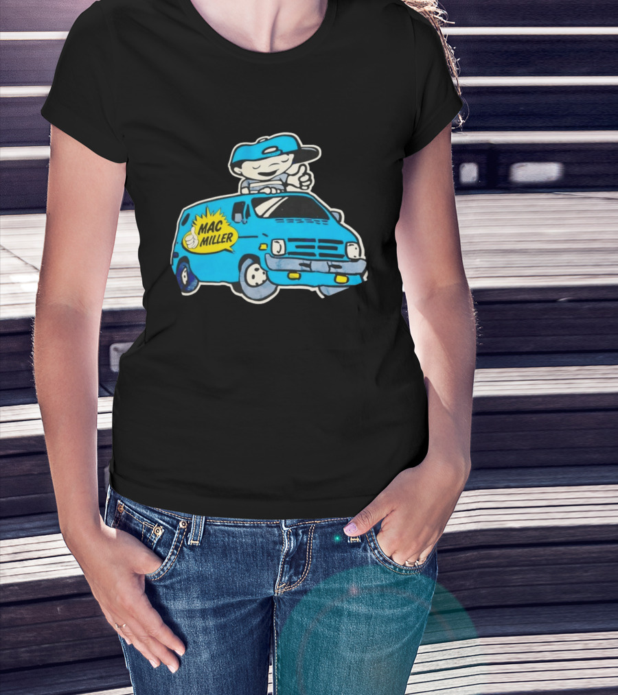 Mac Miller Under The Influence Of Music Cartoon Van T-Shirt