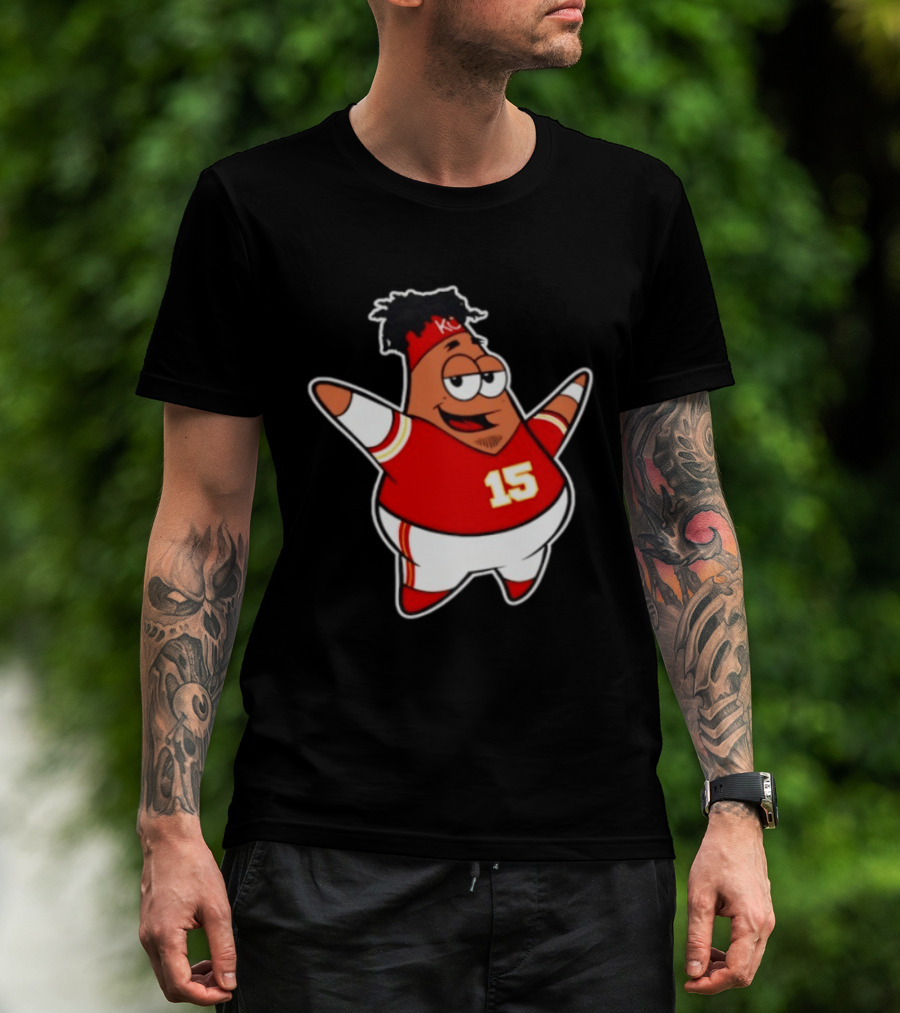 Patrick Star Mahomes 15 Kansas City Chiefs T-Shirt