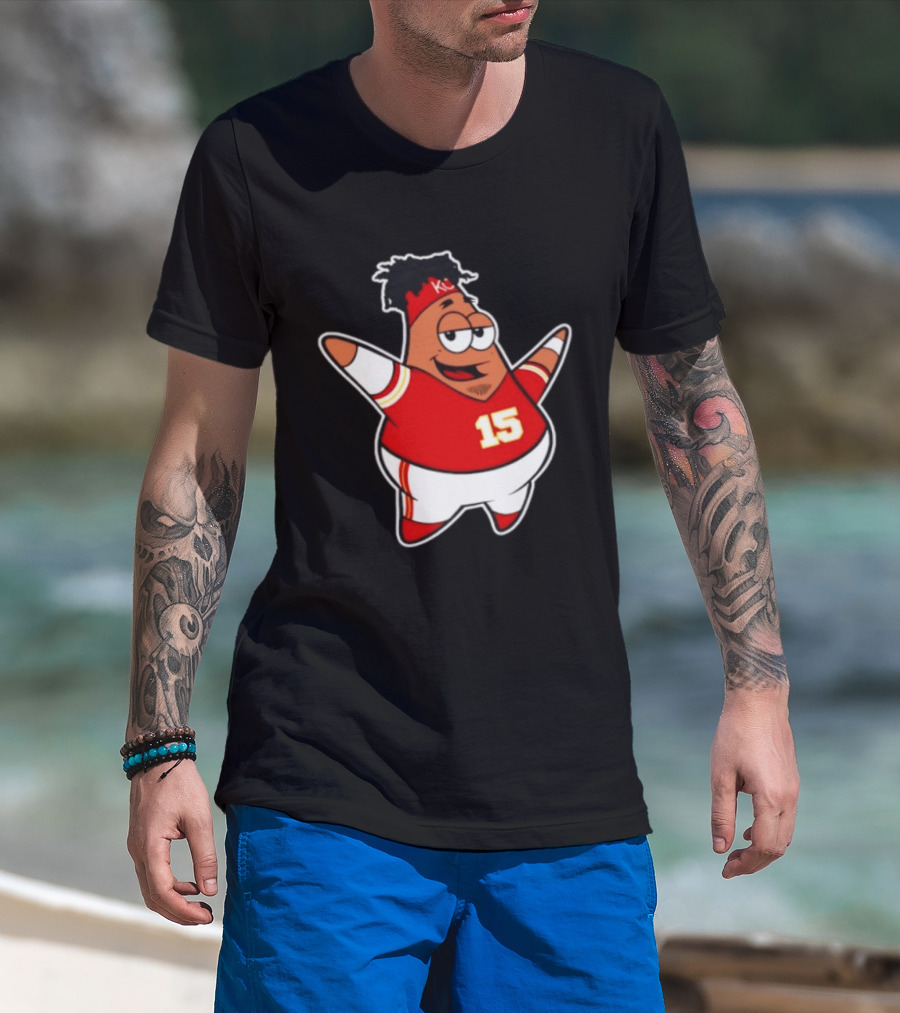 Patrick Star Mahomes 15 Kansas City Chiefs T-Shirt