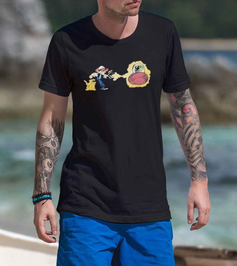 Pikachu And Ash Ketchum Adventure Pokémon T-Shirt