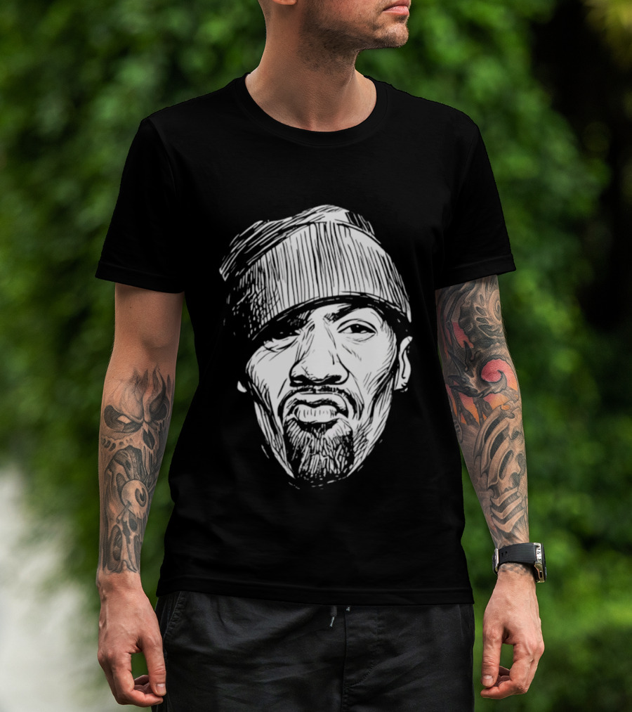 Redman Hip Hop Big Face Beanie Expression T-Shirt
