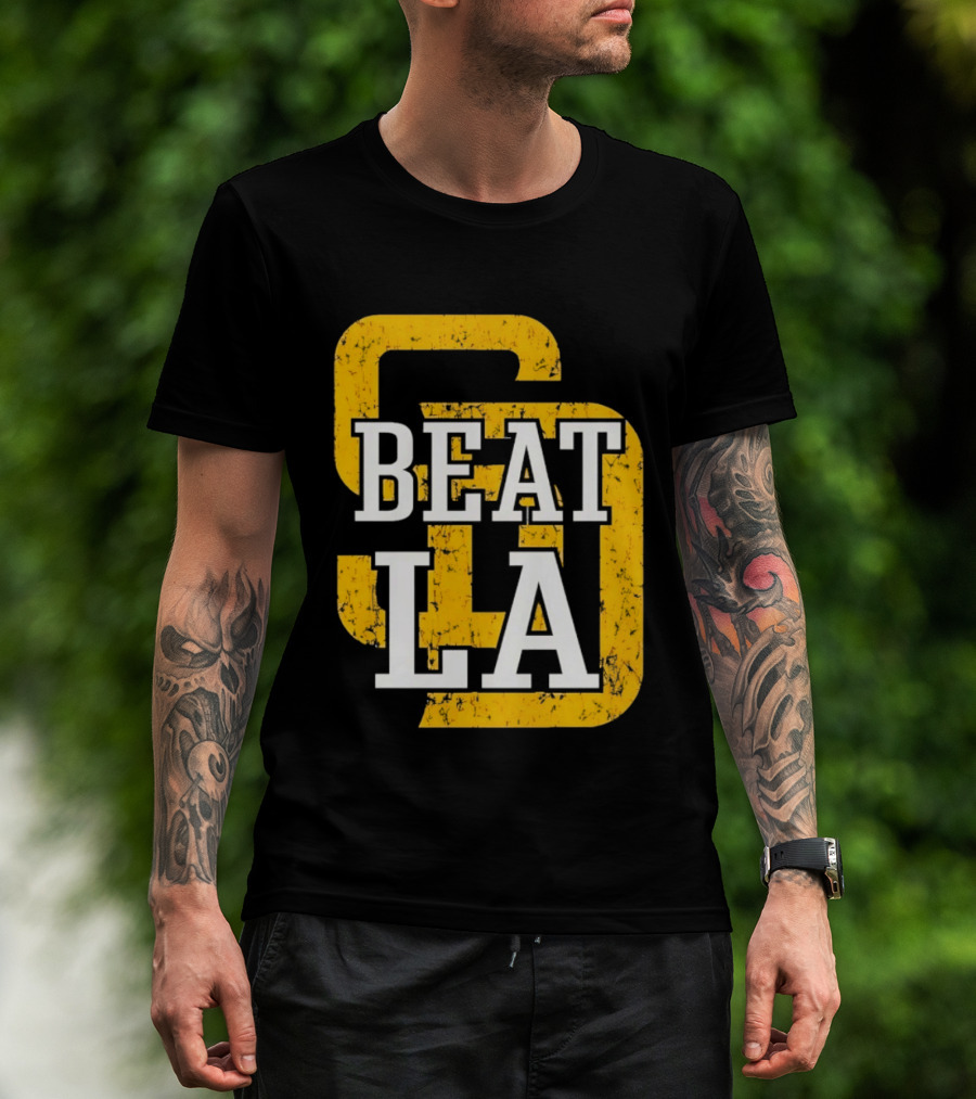 San Diego Padres Beat LA Dodgers Victory T-Shirt