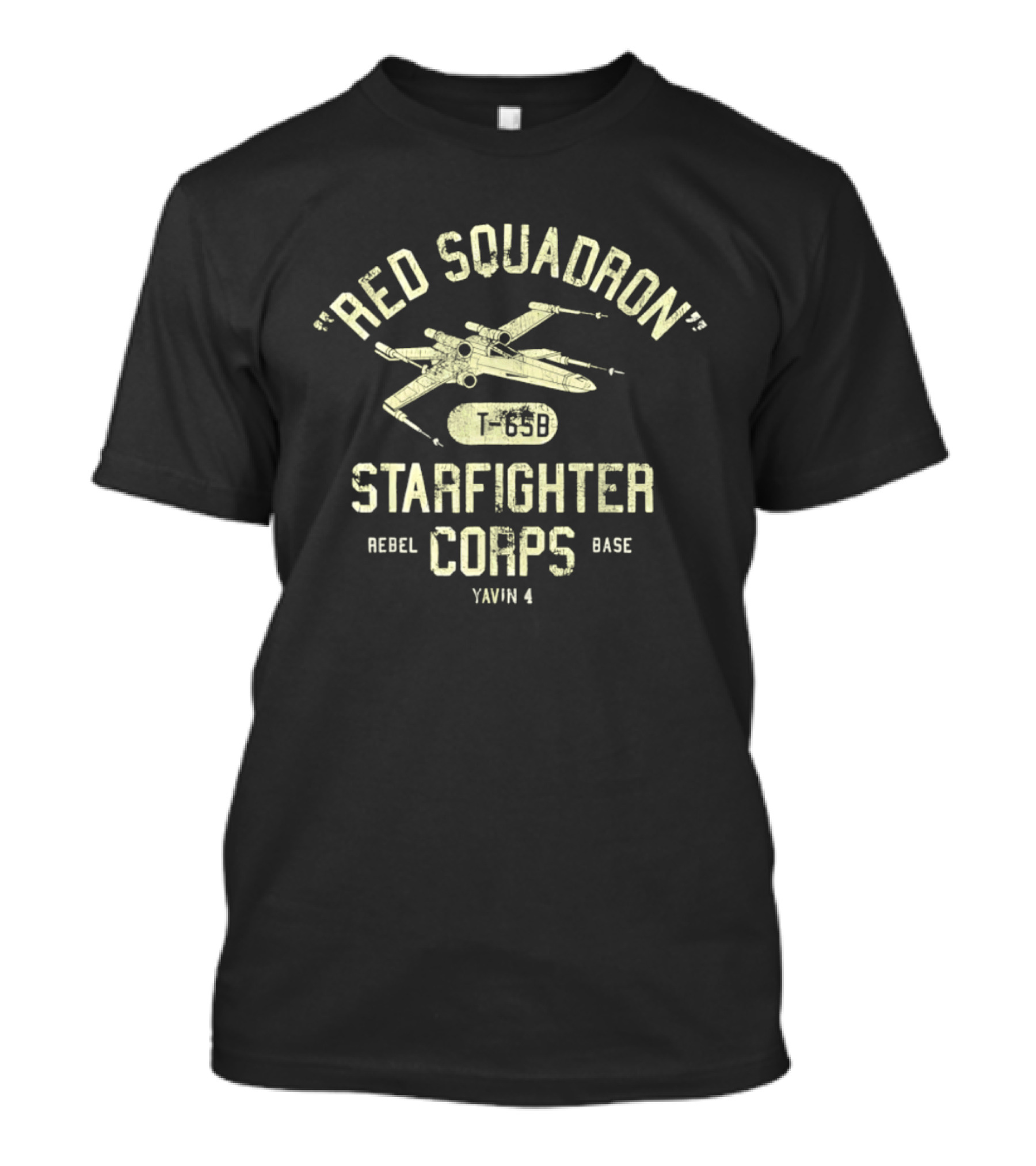 Red Squadron 65B Starfighter Corps Rebel Base Yavin 4 T-Shirt