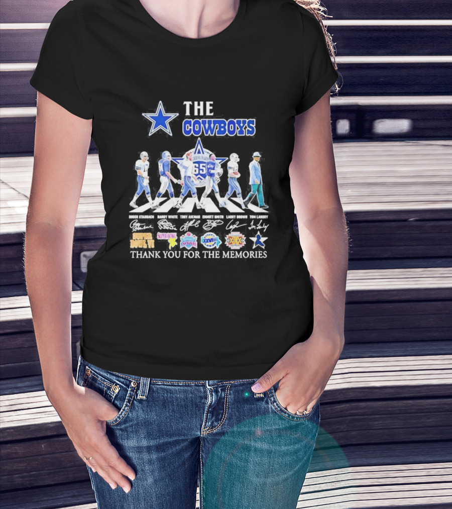 The Cowboys 65th Anniversary Thank You For The Memories Super Bowl Championships T-Shirt