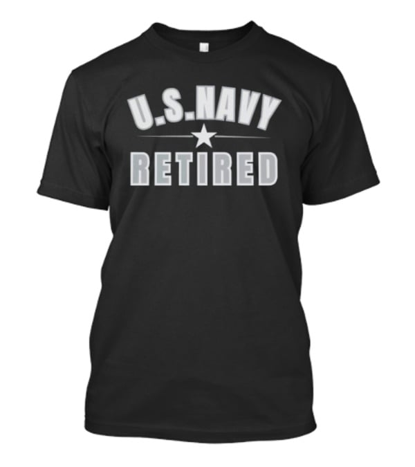 U.S. Navy Retired Star Emblem Veteran Pride T-Shirt