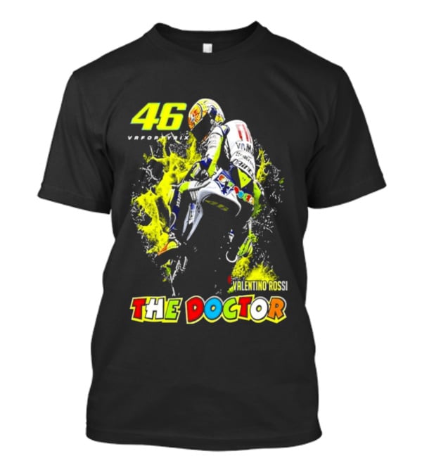 Valentino Rossi 46 VR46 The Doctor Motorcycle Racing T-Shirt