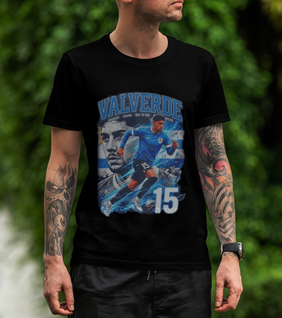 Valverde Uruguay Engine Box To Box Speed 15 T-Shirt