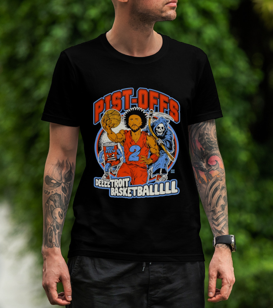 Pist Offs Detroit Basketballl Cade Cunningham Beef Stew Grim Reaper T-Shirt