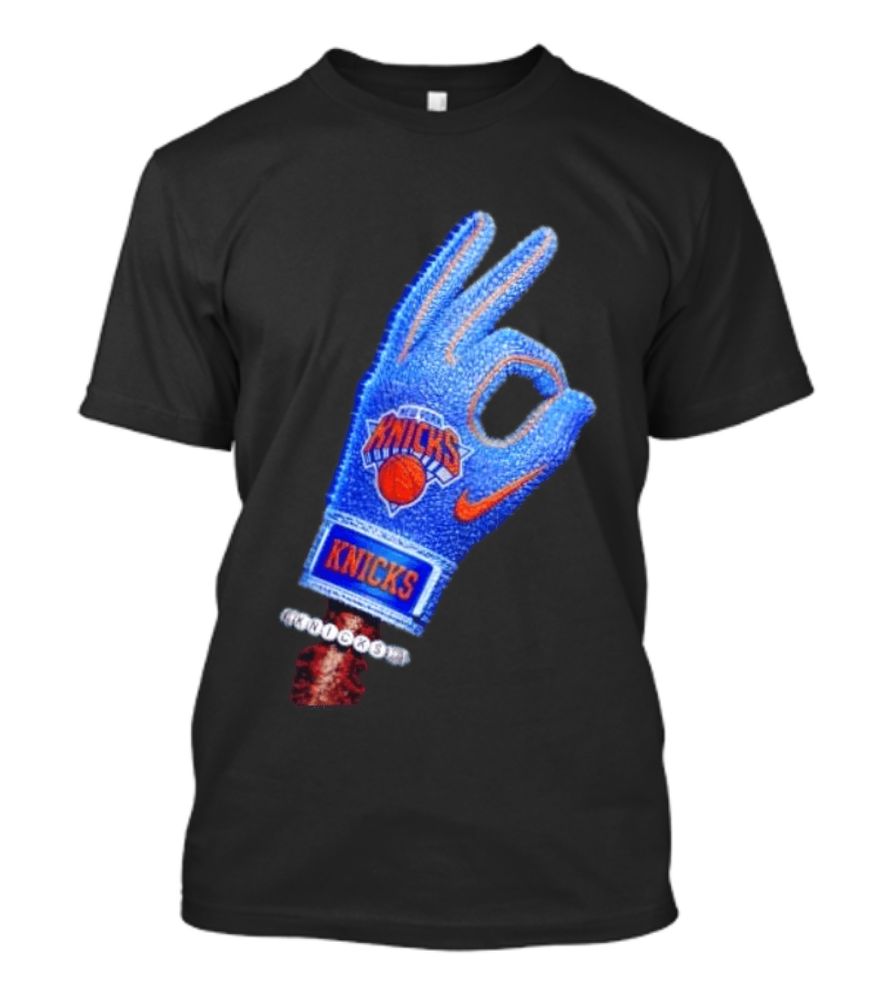 Drake Iceman New York Knicks Hand Glove Basketball T-Shirt