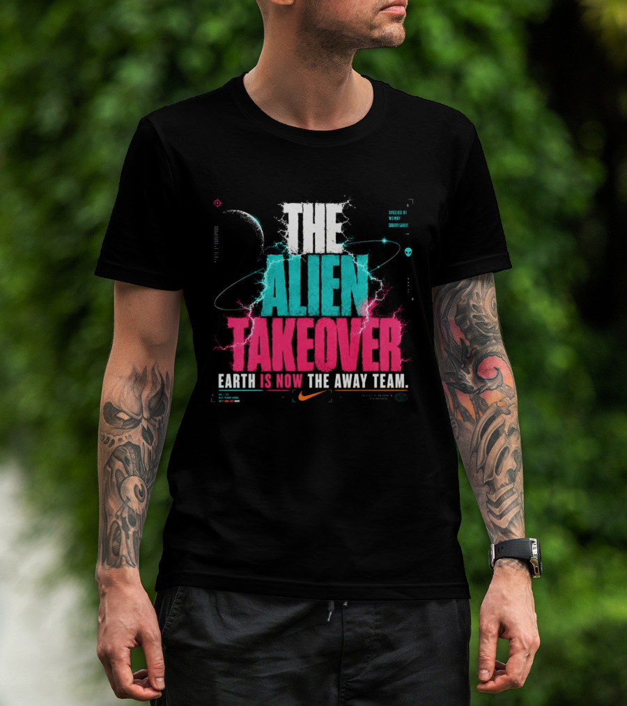 Victor Wembanyama NBA Nike The Alien Takeover Earth Is Now The Away Team T-Shirt