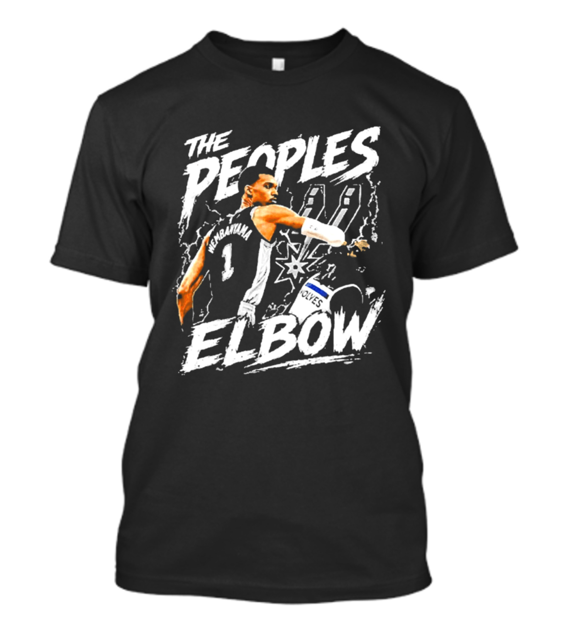 The Peoples Elbow Victor Wembanyama San Antonio Spurs Basketball 2026 Number 1 T-Shirt