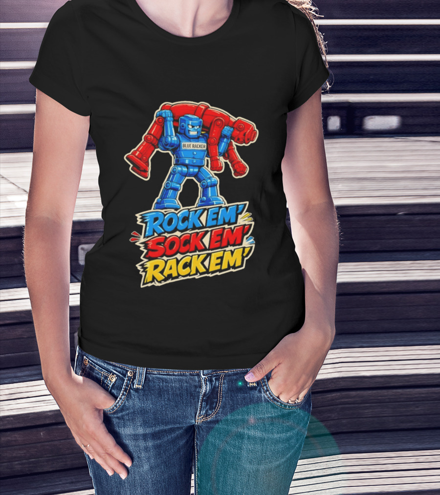 The Spiral Lucas DaSilva Blue Racker Rock Em' Sock Em' Rack Em T-Shirt