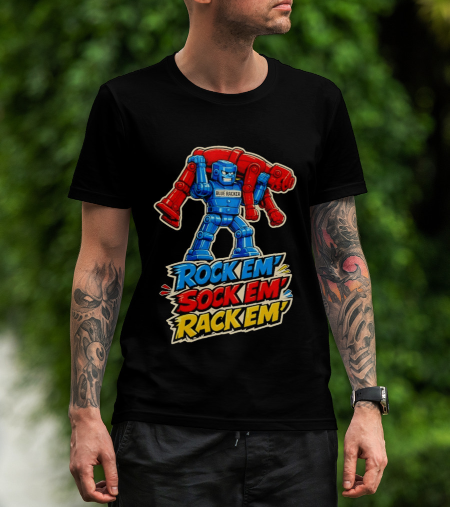 The Spiral Lucas DaSilva Blue Racker Rock Em' Sock Em' Rack Em T-Shirt