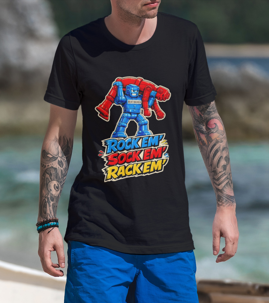 The Spiral Lucas DaSilva Blue Racker Rock Em' Sock Em' Rack Em T-Shirt