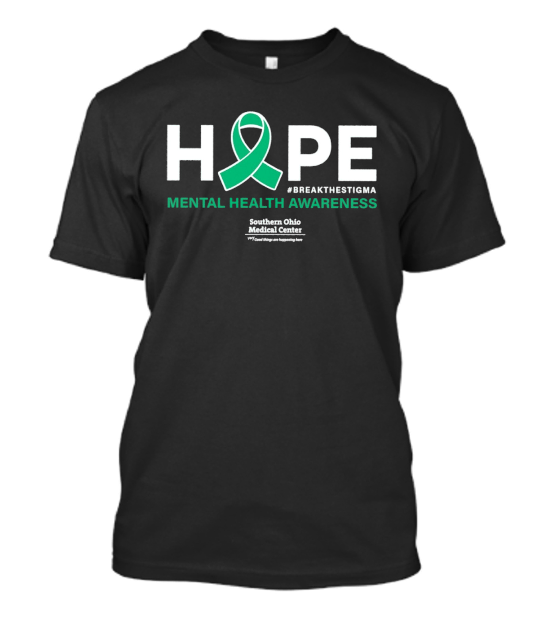 HOPE Mental Health Awareness BreakTheStigma Southern Ohio Medical Center T-Shirt