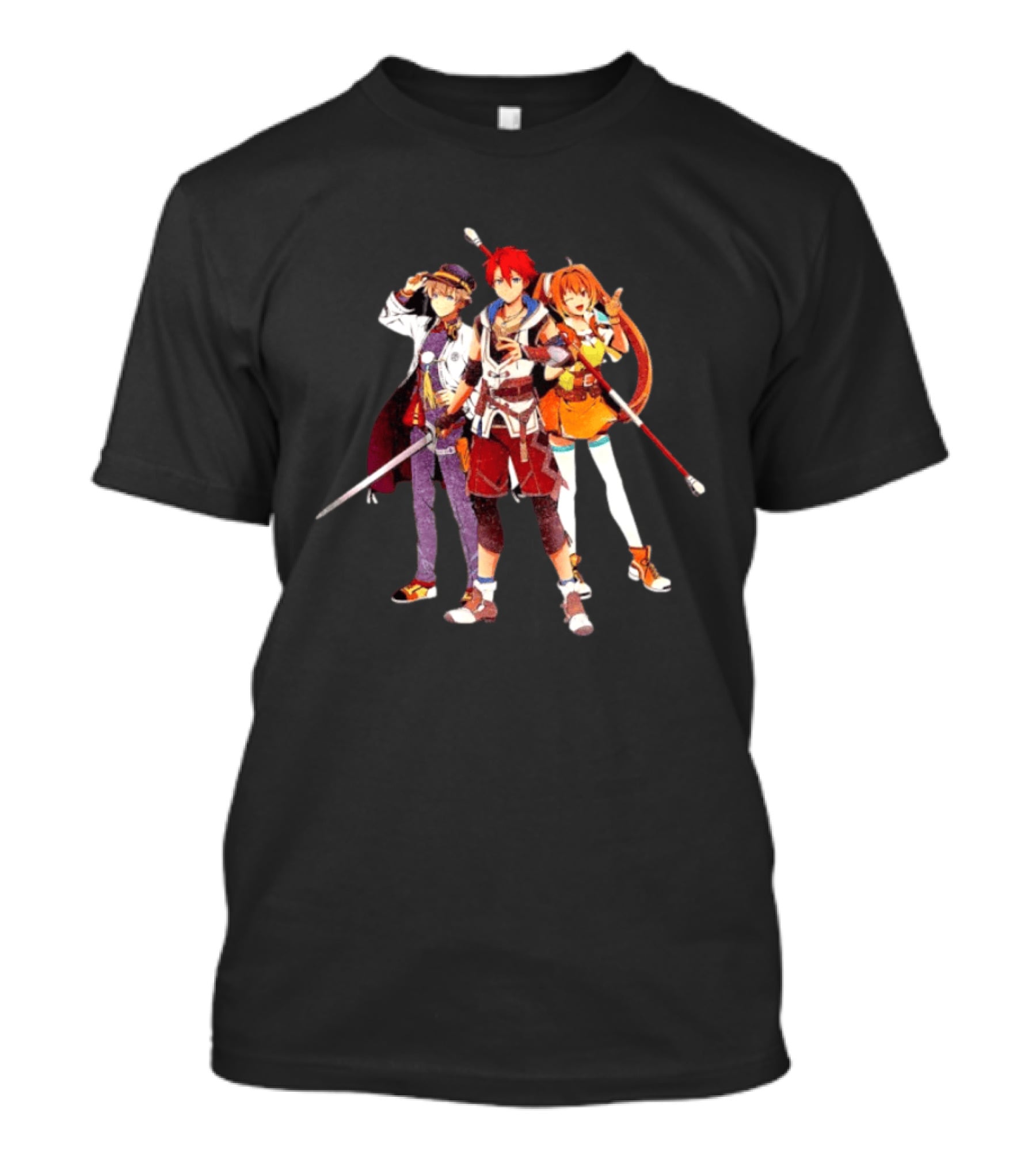 Nihon Falcom 45th Anniversary Characters Celebrating Iconic RPG Legacy T-Shirt