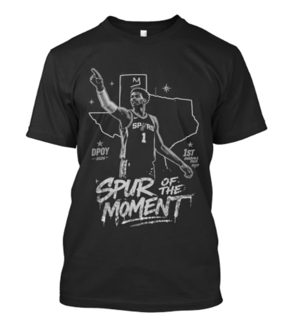 Victor Wembanyama San Antonio Spurs Spur Of The Moment DPOY 2026 T-Shirt