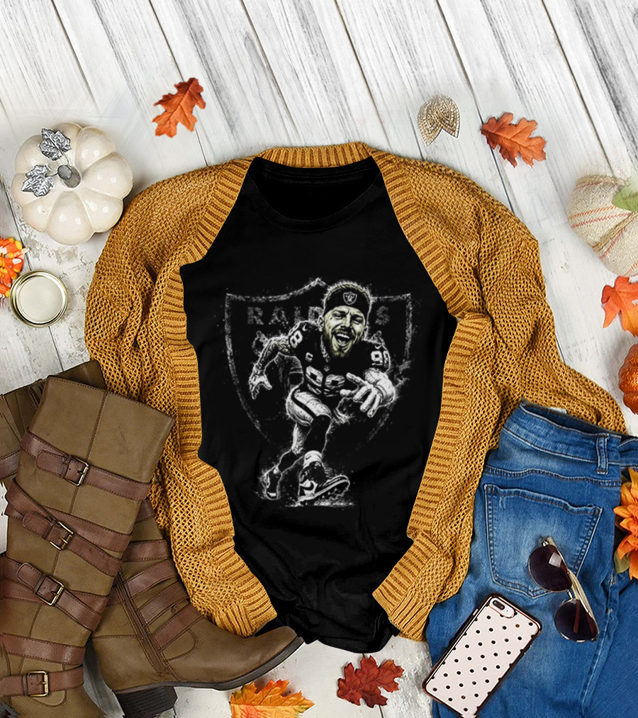Las Vegas Raiders Maxx Crosby Caricature NFL Player 98 T-Shirt