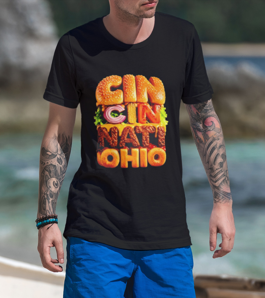 Cincinnati Burger Ohio Food T-Shirt