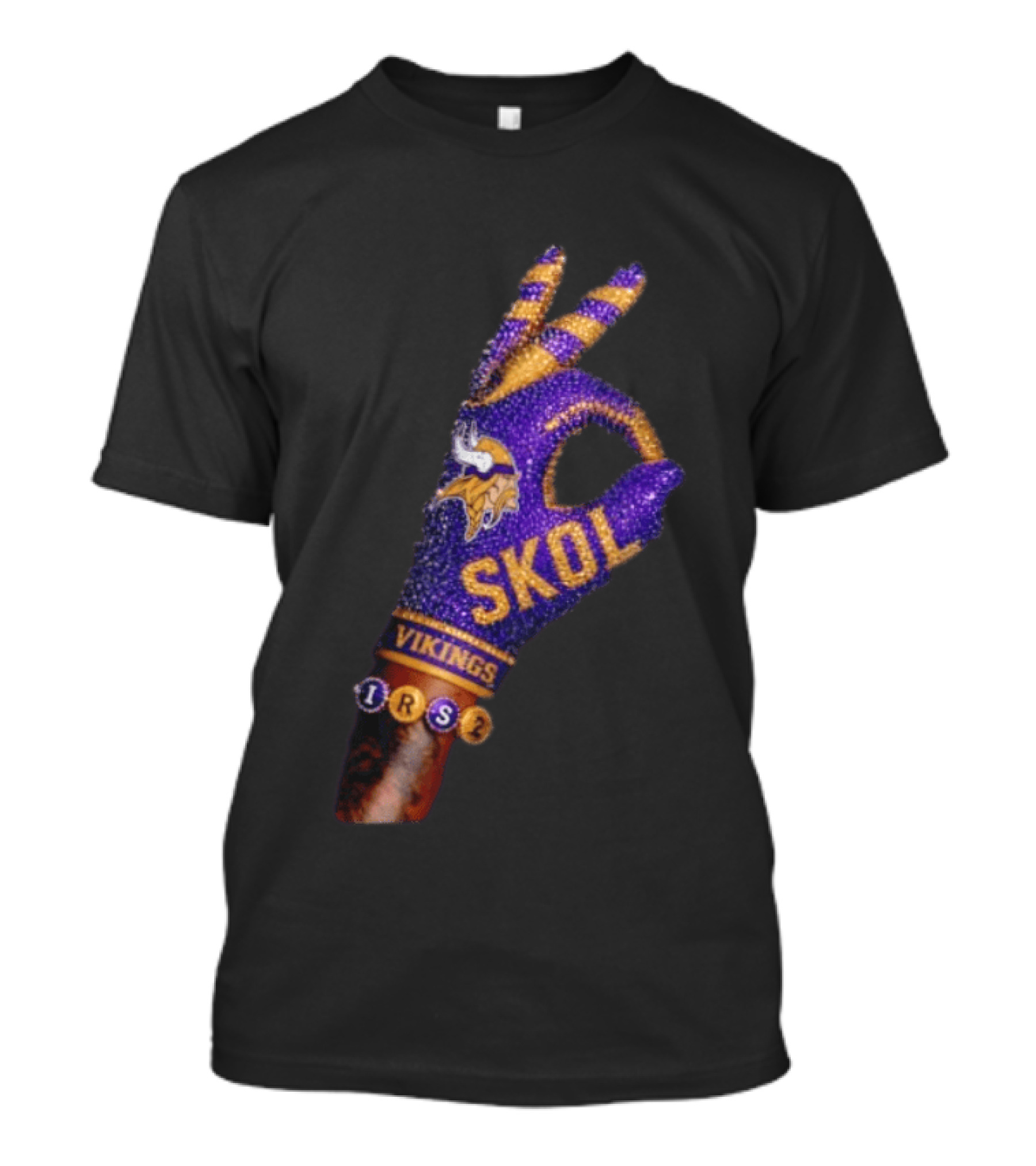 Minnesota Vikings Skol Isaiah Rodgers Iceman Glove T-Shirt