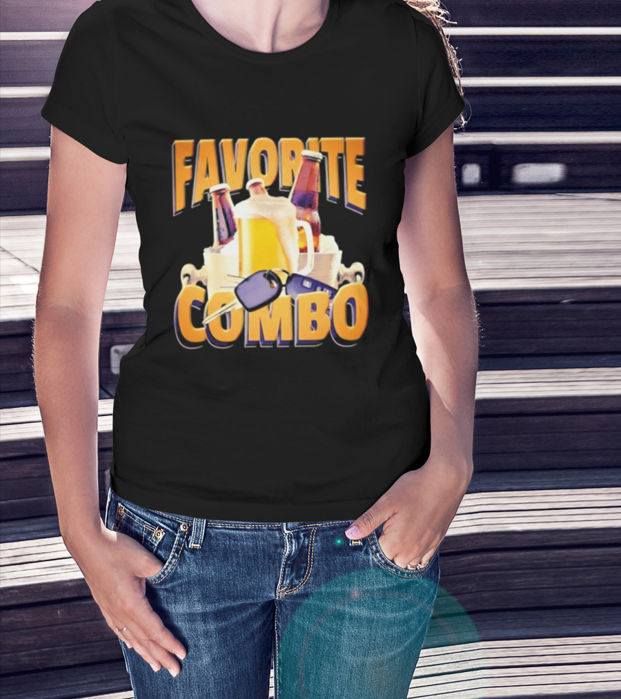 Favorite Combo Beer 90s Bootleg Bottles And T-Shirt