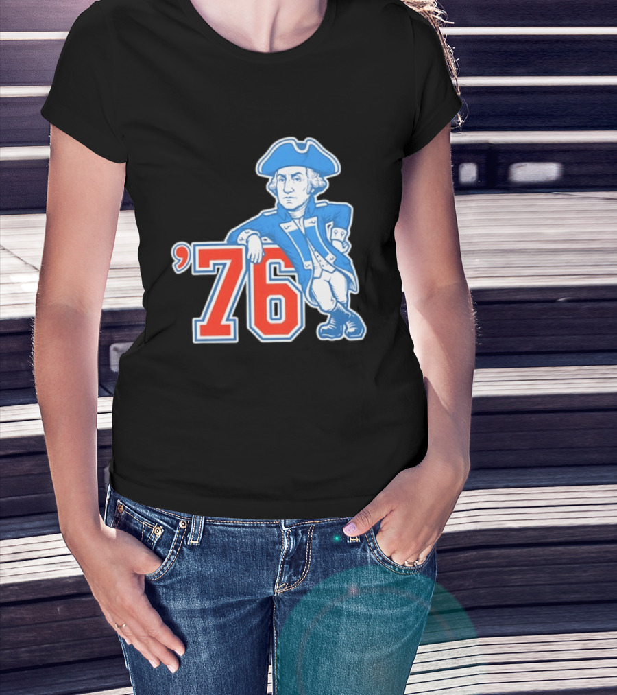 George Washington Bicentennial 1776 1976 Retro Style Patriot T-Shirt