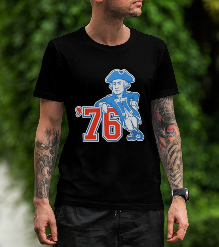 George Washington Bicentennial 1776 1976 Retro Style Patriot T-Shirt