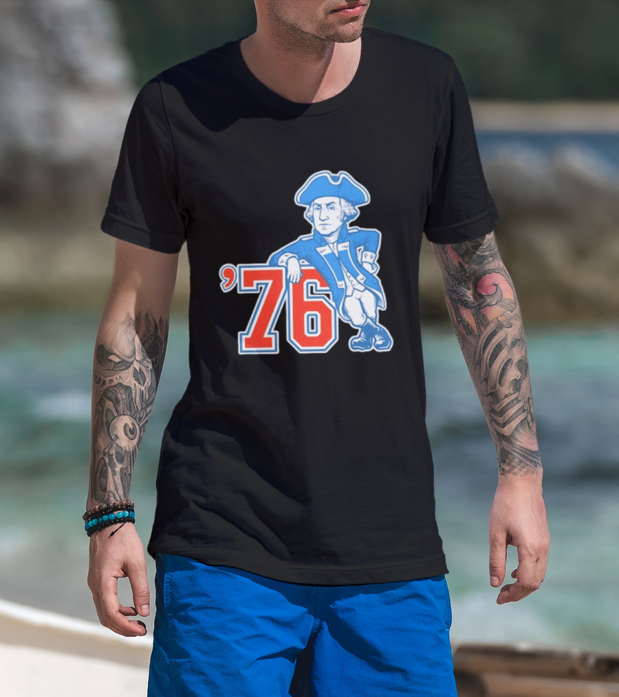George Washington Bicentennial 1776 1976 Retro Style Patriot T-Shirt