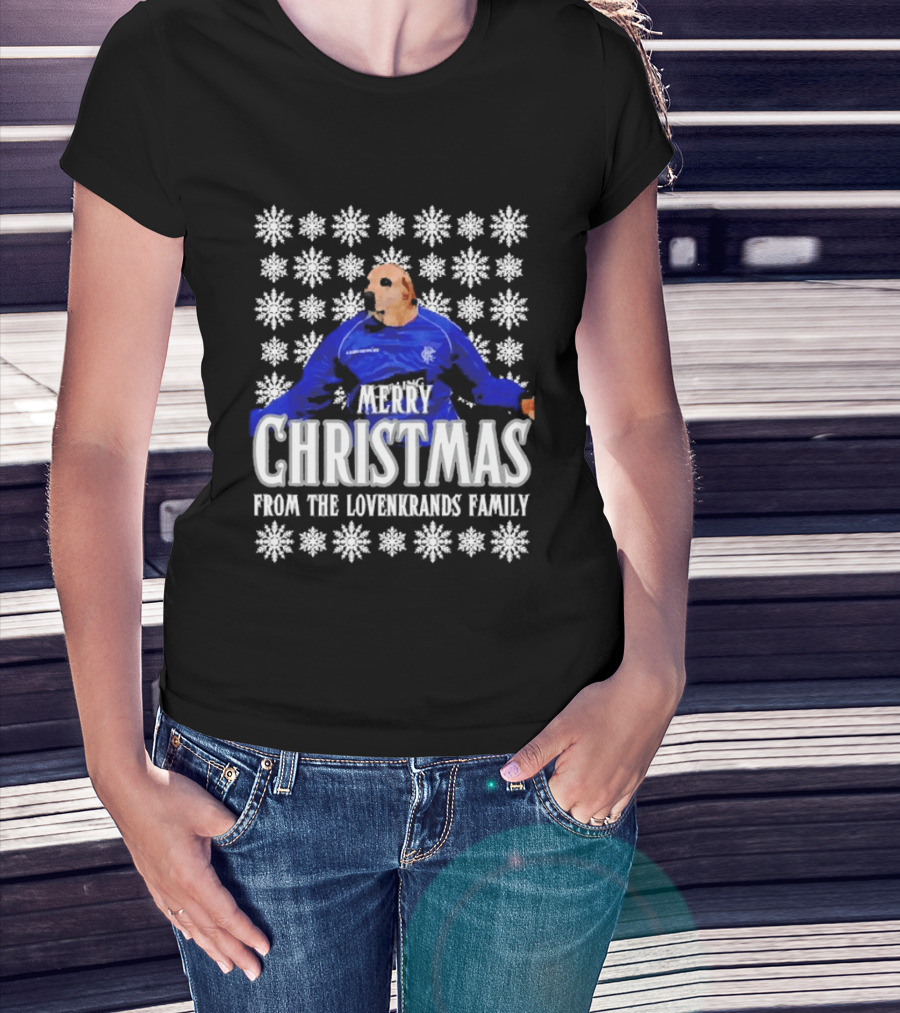 Merry Christmas From The Lovenkrands Family Snowflake T-Shirt