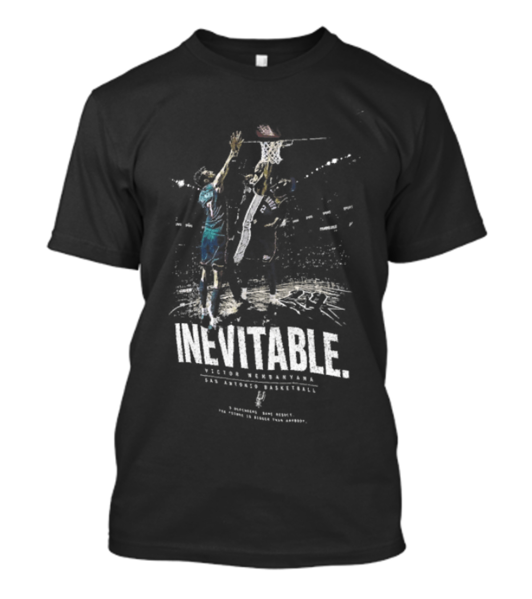 Inevitable Victor Wembanyama San Antonio Spurs Basketball Triumph Three Different Same Result T-Shirt
