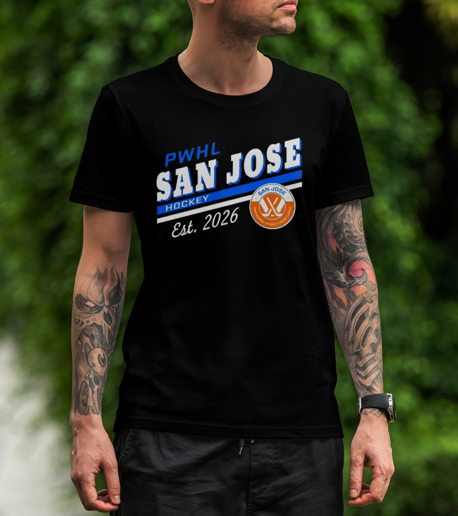 PWHL San Jose Hockey Est 2026 Women's Team T-Shirt