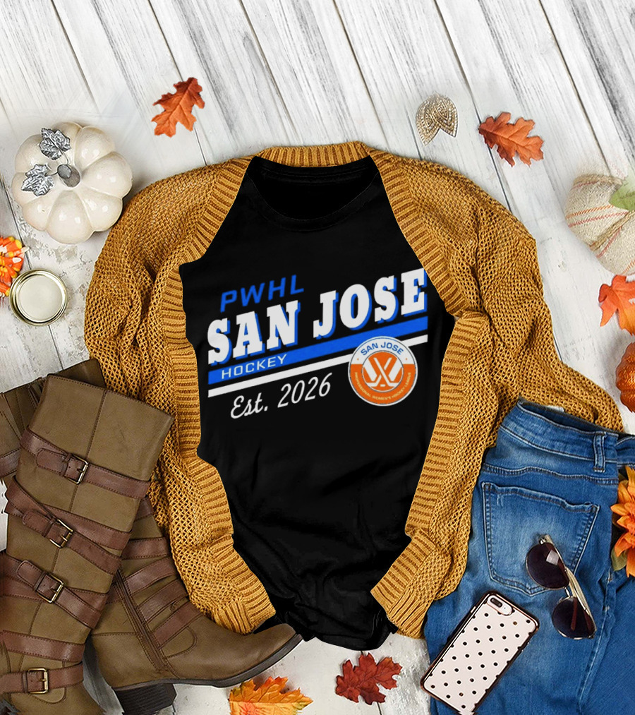 PWHL San Jose Hockey Est 2026 Women's Team T-Shirt