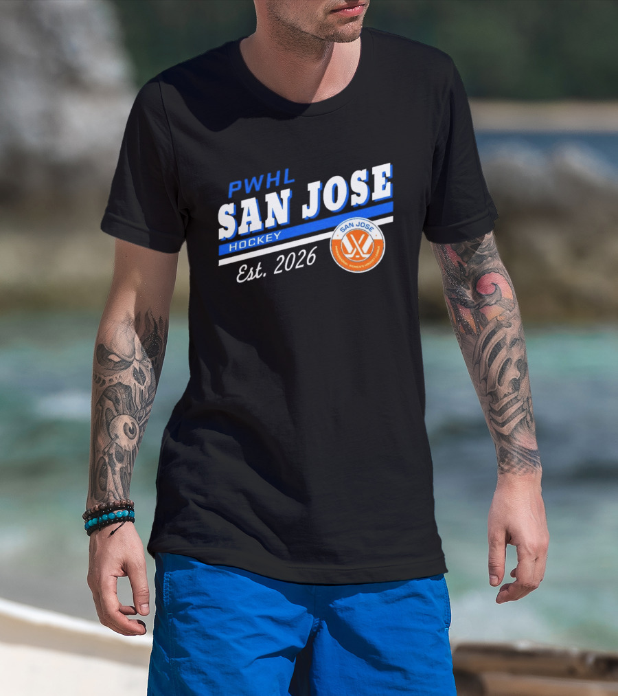 PWHL San Jose Hockey Est 2026 Women's Team T-Shirt