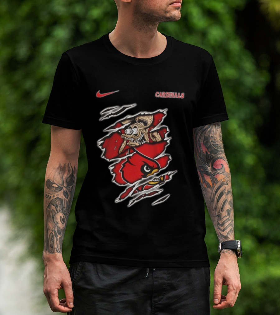 Nike Louisville Cardinals NCAA Rat Fink Built To Not Bow T-Shirt