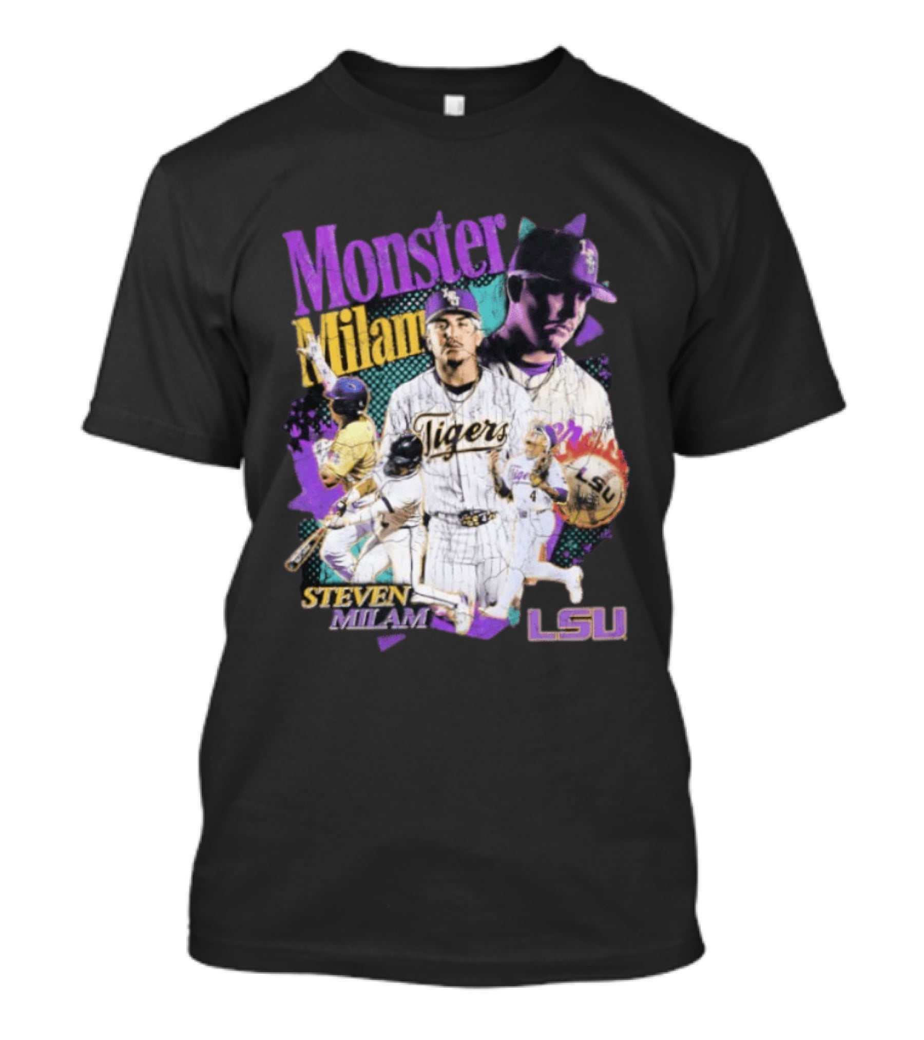 Monster Milam LSU Tigers Steven Milam Baseball T-Shirt