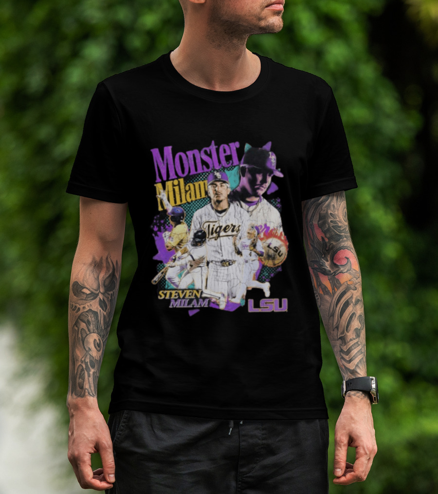 Monster Milam LSU Tigers Steven Milam Baseball T-Shirt