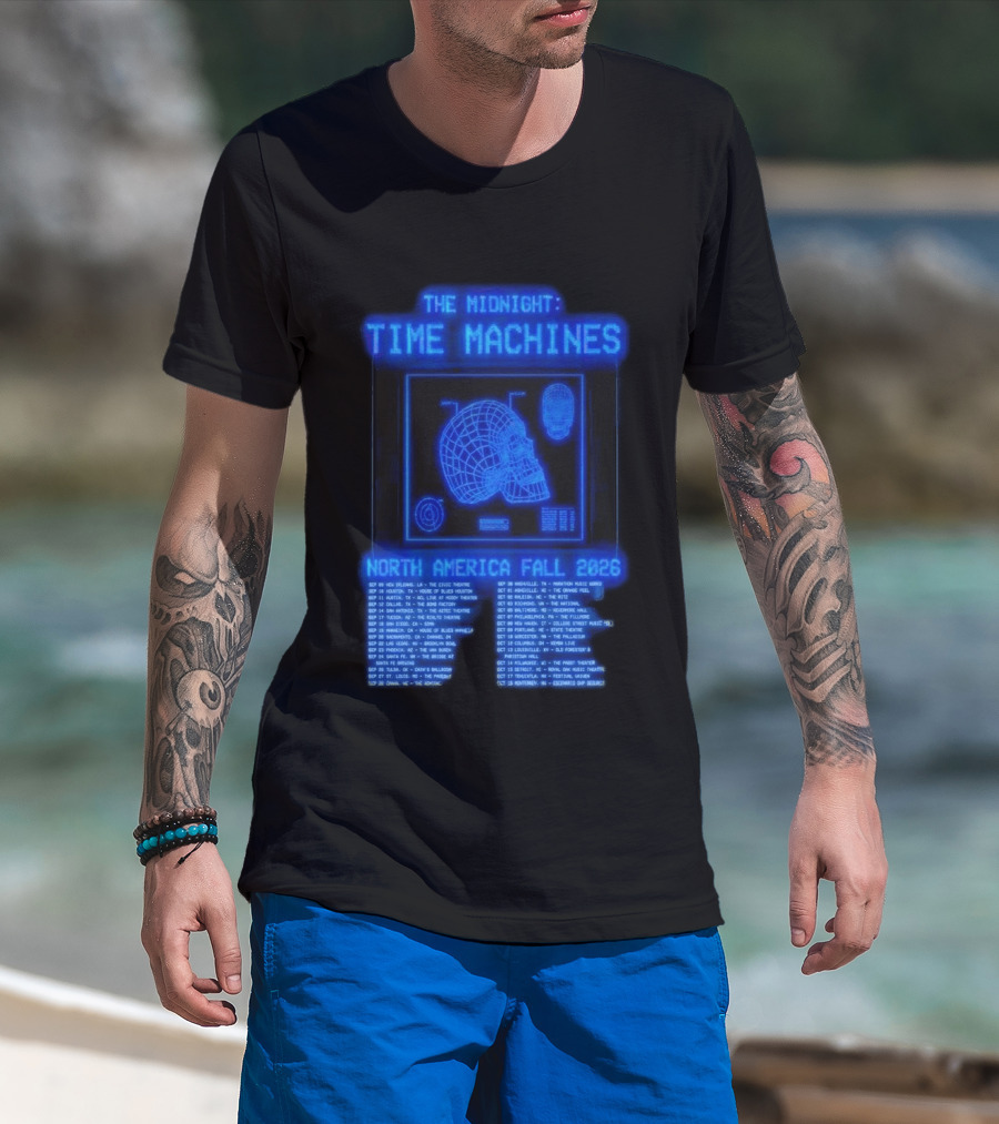The Midnight Time Machines Tour Dates North America Fall 2026 T-Shirt
