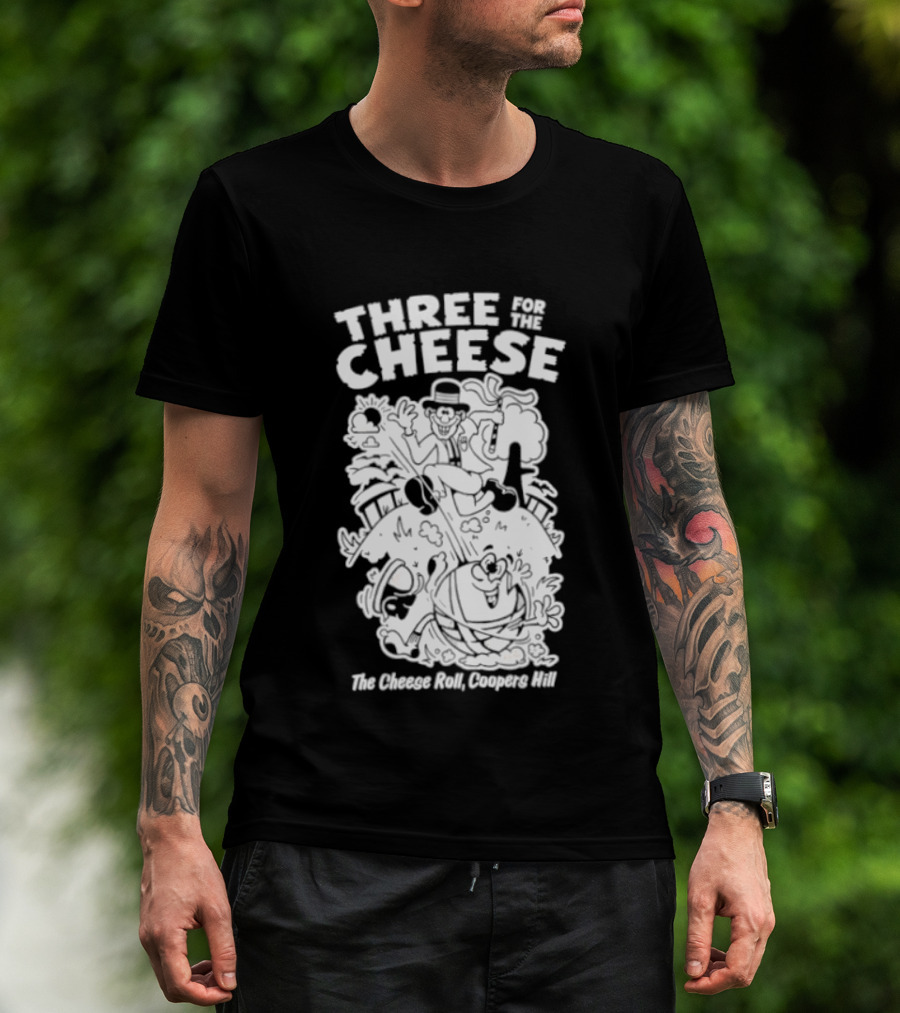 Three For The Cheese Roll Coopers Hill Fun Race Event T-Shirt