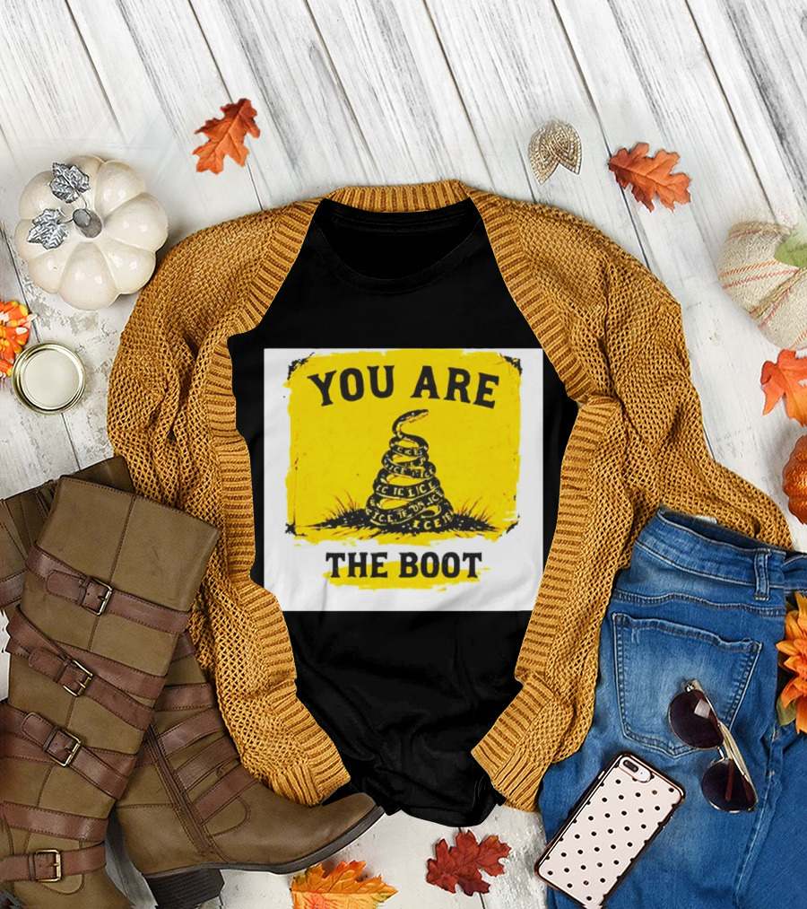 You Are The Boot ICE Gadsden Snake Yellow T-Shirt
